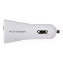 Pure Gear Light Speed 42W Dual Port USB-C + USB-A Car Charger - White