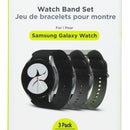 PureGear 3 Pack Silicone Watch Band Set for Samsung Galaxy Watch 6/5/4