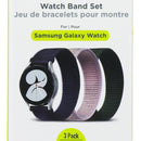 PureGear 3 Pack Nylon & Velcro Watch Band Set for Samsung Galaxy Watch 5/6