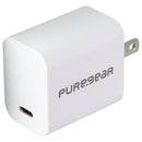 PureGear 20W USB-C Wall & Car Charger w/ USB-C to Lightning 8-Pin Cable - White