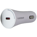 PureGear 20W USB-C Wall & Car Charger w/ USB-C to Lightning 8-Pin Cable - White