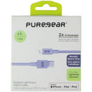 PureGear (4-Ft) Braided 8-Pin to USB Charge/Sync Cable - Metallic Space Gray