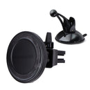 PureGear (15W) Magnetic Car Mount Wireless Charger w/Vent Clip + Suction Mount