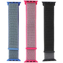 PureGear 3 Pack Nylon & Velcro Watch Band Set for Apple Watch (38/40/41mm)