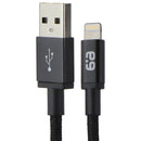 PureGear Braided USB-A to Lighting 8-Pin 10FT Charge Cable - Black