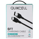 Quikcell 6ft Braided USB-A to USB-C Charging Cable - Black