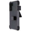 Quikcell Advocate + Holster for Samsung Galaxy S21 FE 5G - Steel Black