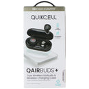 Quikcell QAirBuds+ True Wireless Earbuds with Wireless Charging Case - Black