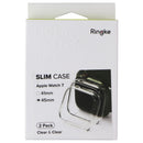 Ringke Slim Case for Apple Watch 9/8/7 (45mm) - Clear and Clear (2 Pack)