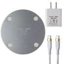 Simple (15W) USB-C POWER Wireless Charger Pad - White/Gray (NEW MODEL)