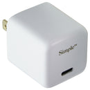 S. Simple 4-Pack Charger/6-Ft Cables/Car Charger Bundle (USB-C/30W) - White/Gold