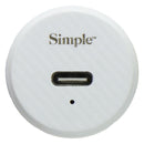 S. Simple 4-Pack Charger/6-Ft Cables/Car Charger Bundle (USB-C/30W) - White/Gold