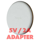 Simple (15W) USB-C POWER Wireless Charger Pad + (5V/2A) Adapter + USB-C Cable