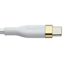 S. Simple (6-Ft) USB-C to USB-C Tough-Knit Braided Cable - White/Gold