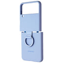 Samsung Official Silicone Cover with Ring for Galaxy Z Flip4 - Arctic Blue