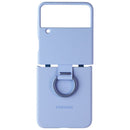 Samsung Official Silicone Cover with Ring for Galaxy Z Flip4 - Arctic Blue