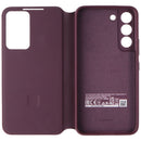 Samsung Official Smart Clear View Cover for Samsung Galaxy S22 - Burgundy