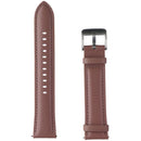 Generic 20mm Genuine Leather Watch Band for 20mm Lugs - Pink Rose/Silver