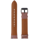 Generic 20mm Genuine Leather Watch Band for 20mm Lugs - Pink Rose/Silver