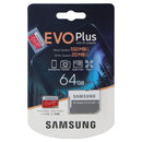 Samsung Evo Plus MicroSDXC UHS-I Memory Card with SD Adapter - 64GB
