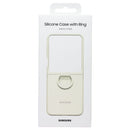 SAMSUNG Official Silicone Cover Case with Ring for Galaxy Z Flip5 - Cream
