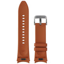 Samsung Hybrid Leather Silicone Watch Band for Galaxy Watch (20MM) - Camel (S/M)