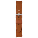 Samsung Hybrid Leather Silicone Watch Band for Galaxy Watch (20MM) - Camel (S/M)