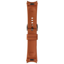 Samsung Hybrid Leather Silicone Watch Band for Galaxy Watch (20MM) - Camel (S/M)