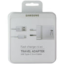 Samsung (15W) Fast Charge Travel Adapter + USB-C to USB-A Cable - White (AU)