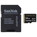 SanDisk 64GB ImageMate PRO microSDXC Memory Card w/Adapter - A2 U3 V30 (200MB/s)