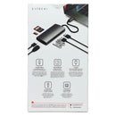 SATECHI USB-C Multiport V2 Dock Station with 4K HDMI/60W USB-C/3x USB - Gray
