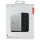 SATECHI 100W USB-C PD Compact GaN Multi-Port Wall Charger - Silver/Black (AU)