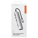 SATECHI USB-C Slim Multi-Port Adapter with Ethernet - Silver (ST-UCSMA3S)