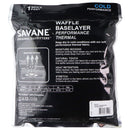 Savane Cold Performance Men's Pant Waffle Basslayer Thermal - (M) Black