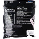 Savane Cold Performance Men's Crew Waffle Basslayer Thermal - (M) Black