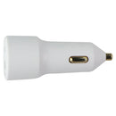 Simple Power Series 20W Dual Port USB-C & USB-A Car Charger - White