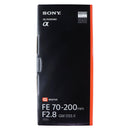 Sony FE 70-200mm F2.8 GM OSS II (SEL70200GM2) G Master Lens