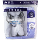 Stafford Woven Boxer 100% Cotton - French Blue (M) (4 Pack)