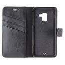 StrongNFree Moderna Plus Series 2-in-1 Wallet Case for Galaxy A8 (2018) - Black