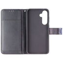 SYB Tech Accessory Folio Case for Samsung Galaxy A35 5G - Black Leather