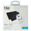 Tile Mate + Slim 4-pack (2 Mates/2 Slims) - Bluetooth Tracker - Black/White