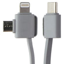 Tomax 10000mAh USB-C/Micro/Lighting 8-Pin/USB-A Power Bank - White (Customized)