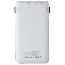 Tomax 10000mAh USB-C/Micro/Lighting 8-Pin/USB-A Power Bank - White (Customized)