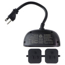 TP-Link Kasa Smart Outdoor Wi-Fi Plug with 2 Sockets (KP400) - Black