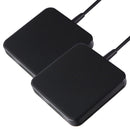 ubiolabs (6Ft) 15W Wireless Charging Pad with Adapter (Pack of 2) - Black