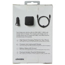 ubiolabs Charge Series Dual-Port Wall and Car Charger Bundle w/USB-C Cable (4Ft)