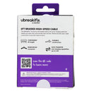 UBREAKIFIX 6FT Braided High Speed USB-A to Lightning 8-Pin Cable - Gray/White