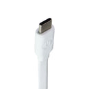 UBREAKIFIX (3-Ft) Flat Series USB-C to USB Charge and Sync Cable - White