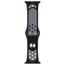 Silicone Sport Band for Apple Watch (38/40/41mm) Cases - Black/Gray