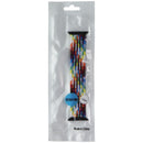 Woven Loop Band for Apple Watch (41/40/38mm) Cases - Black Multi Color (135mm)